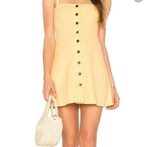 Yellow button down dress by Capulet